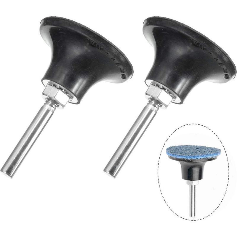 Stück 50-mm-padhalter Mit Rollverschluss, Schnellwechsel-schleiffutter Für Druckluftschleifer Mit 6,35-mm-schaft Für Rotationsschleif- Und Polierwerkzeuge