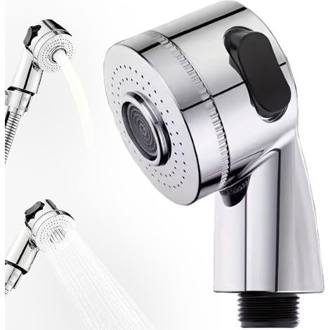 Ersatz-handbrausekopf Für Friseursalon-/schwimmbecken, 2-modus-shampoo-schüssel-/stuhl-/liegeadapter, Edelstahl-pediküre-stuhl-sprühkopf Mit Seitlichem Schalterknopf