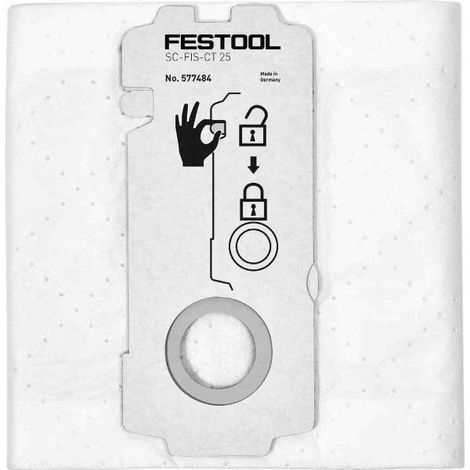Ct 25 Staubsaugerbeutel – 5er-pack – Automatische Staubentfernung – 25 L Fassungsvermögen – Fsc-zertifiziert