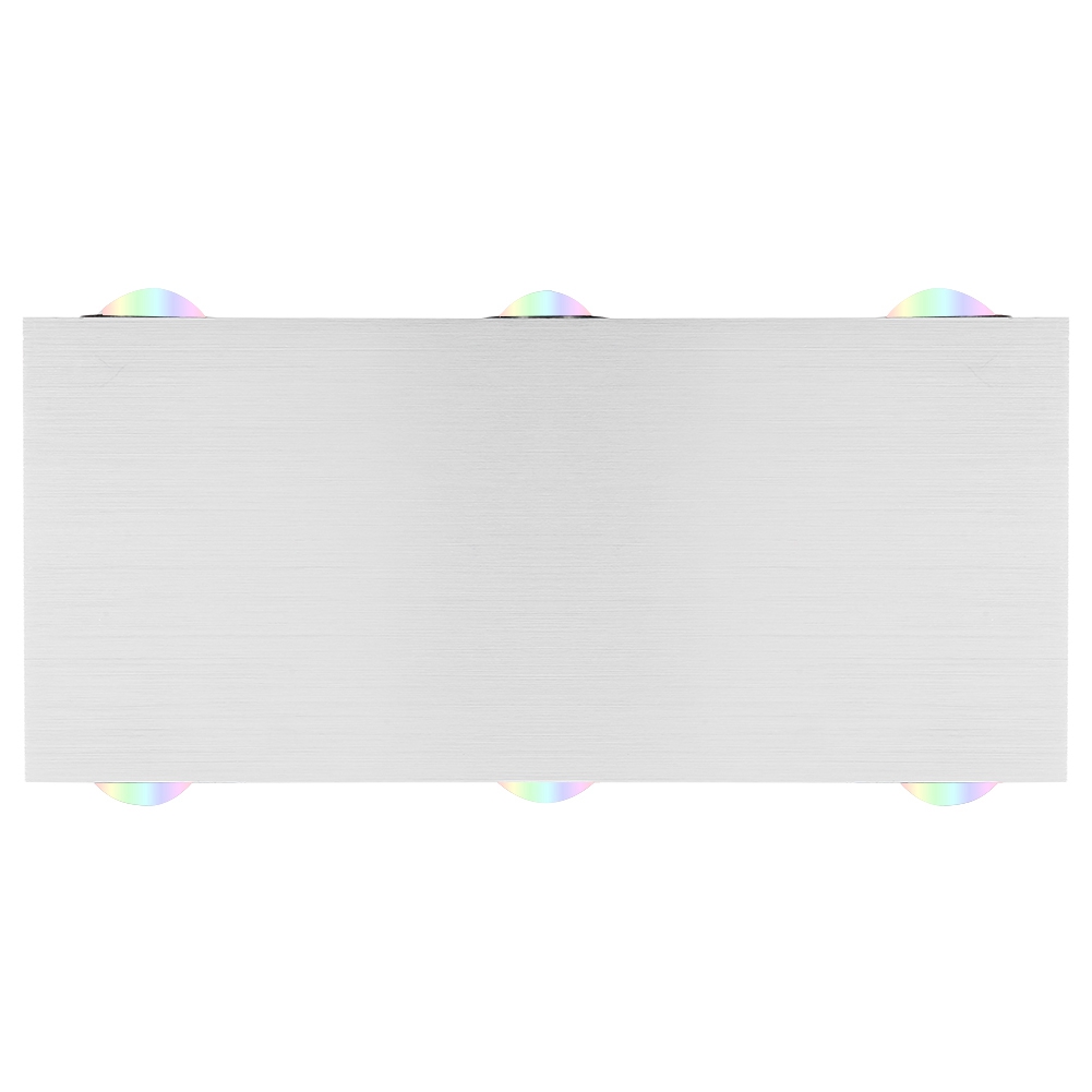Rgb-led-wandleuchte Aus Aluminium Für Den Innenbereich, Wasserdichte Dekorationsleuchte Für Schlafzimmer (rechteckig, 6 W)