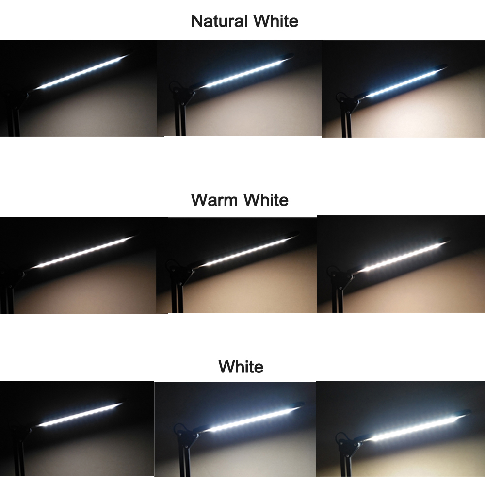 6-w-led-schreibtischlampe Mit Flexiblem, Dimmbarem Usb-anschluss, Drei Farbmodi, Leselampe, 5 V Dc