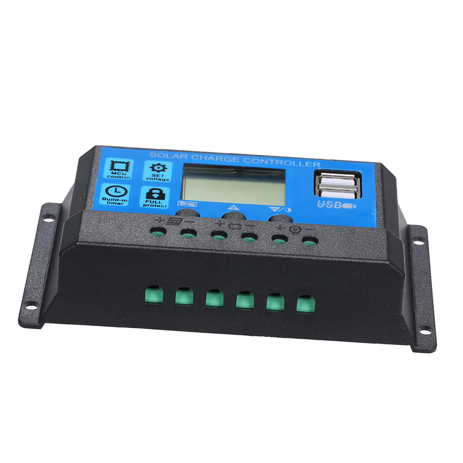 20a 12v/24v Solar-laderegler Mit Pwm-smart-regler Und Usb 5v 2,5a-anschluss