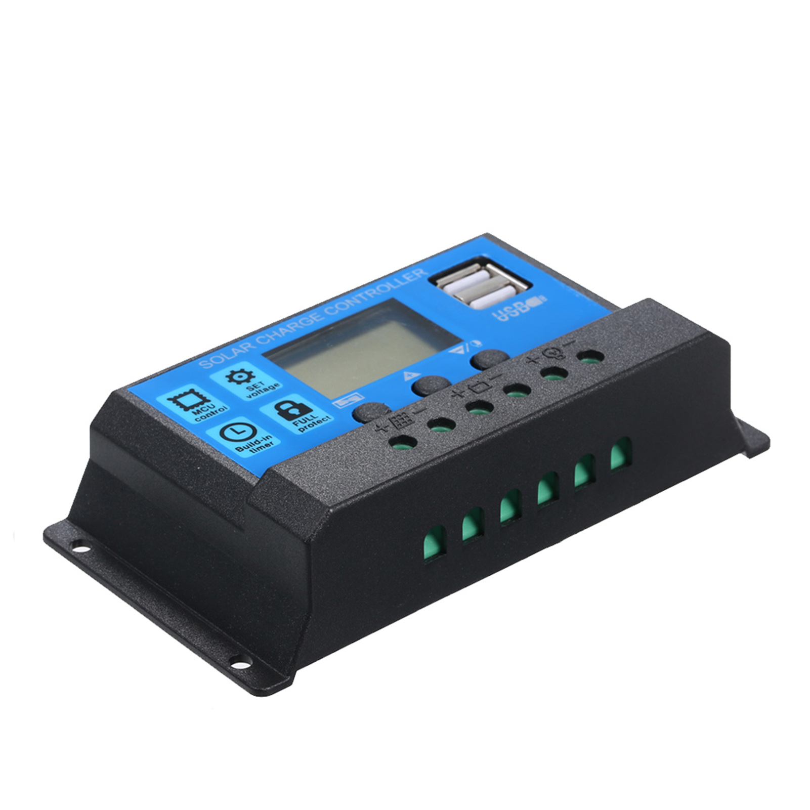 30a 12v / 24v Solarladeregler Mit Pwm-smart-regler Und Usb 5v 2,5a