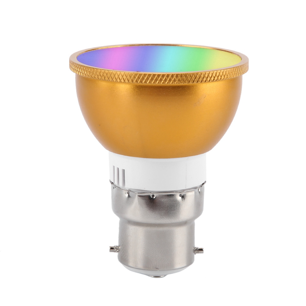 Ac85v 265v B22 6w Rgb+cw Led-lampe, Per Smartphone Steuerbare Wlan-smart-lampe