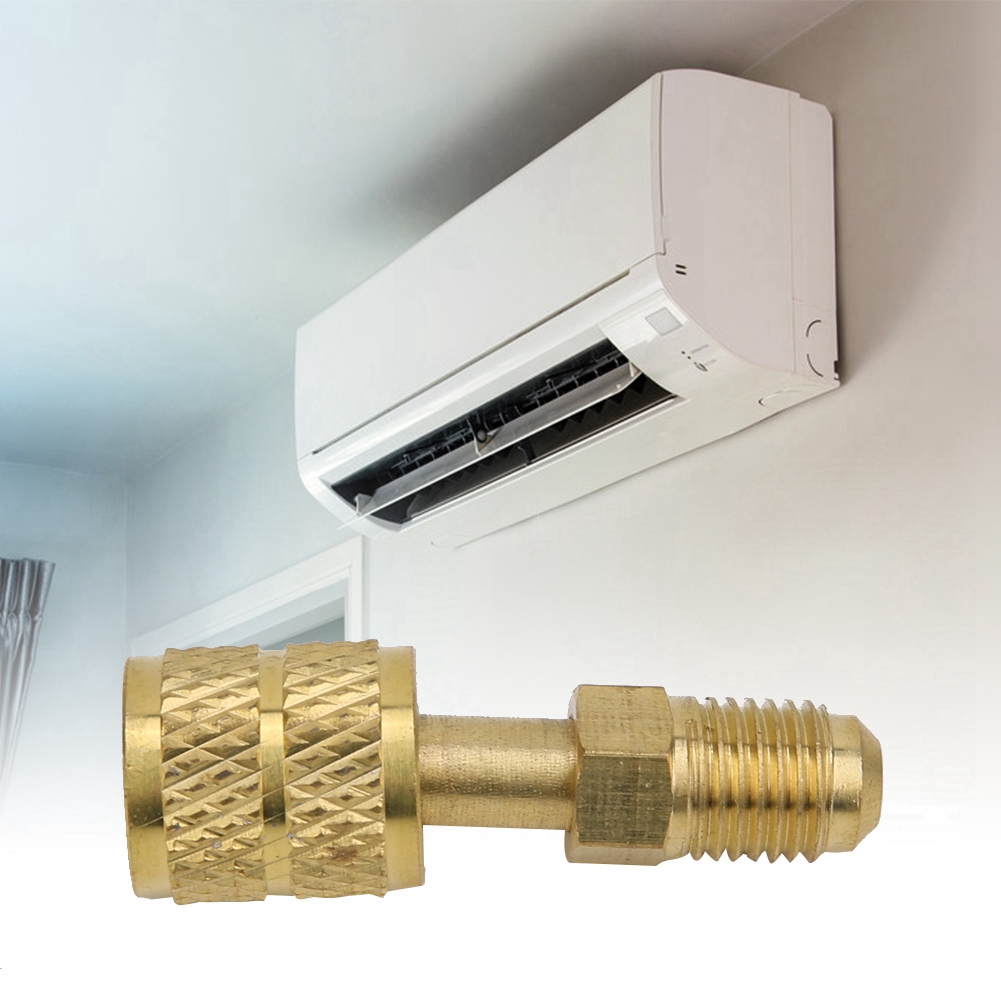 Neuer R410 Messingadapter Mit 1/4"-außengewinde Auf 5/16"-innengewinde Für Pumpenfüllschlauch, Hohe Qualität