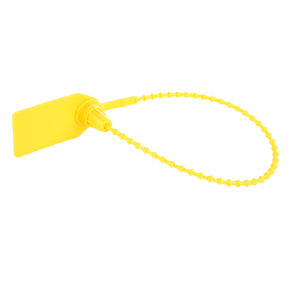 100 Stück 250 Mm Einweg-kabelbinder Aus Kunststoff, Selbstverriegelnd, Für Koffer, Schuhe, Taschen, Etiketten (gelb)
