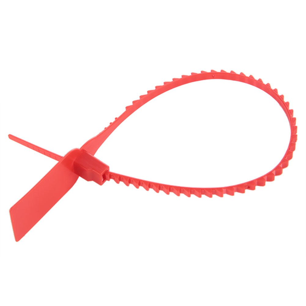100 Einweg-kabelbinder Aus Kunststoff, Selbstverriegelnd, Für Gepäck, Schuhe, Taschen, Etiketten (rot)