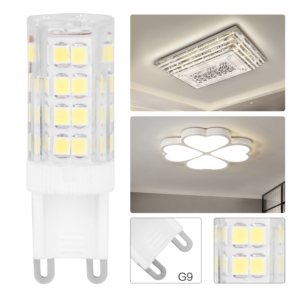 Dimmbare Led-lichtquelle 3,5 W 220 V 52 Leds Für Kristalllampen, Decken- Und Schrankleuchten, Kaltweiß G9