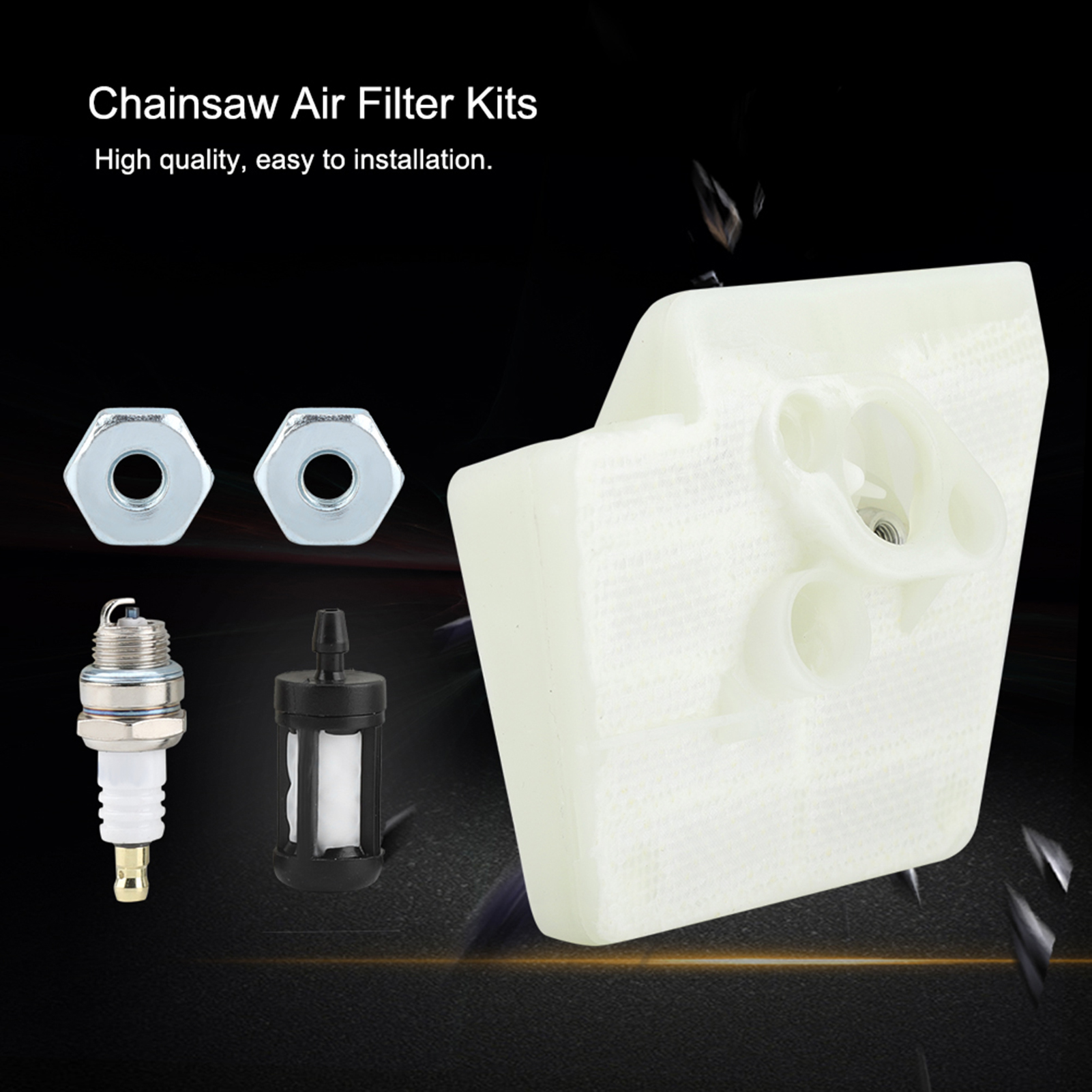 Luftfilter, Zündkerze, Schienenmutter Und Kraftstofffilter-set Für Die Stihl 026 Ms260 Kettensäge