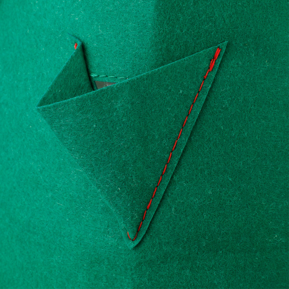 Erdbeerpflanzbeutel Mit Henkeln, 11 Löcher, Für Vertikale Anzucht, Zum Aufhängen, Filzbeutel, 38 X 22 Cm, Grün