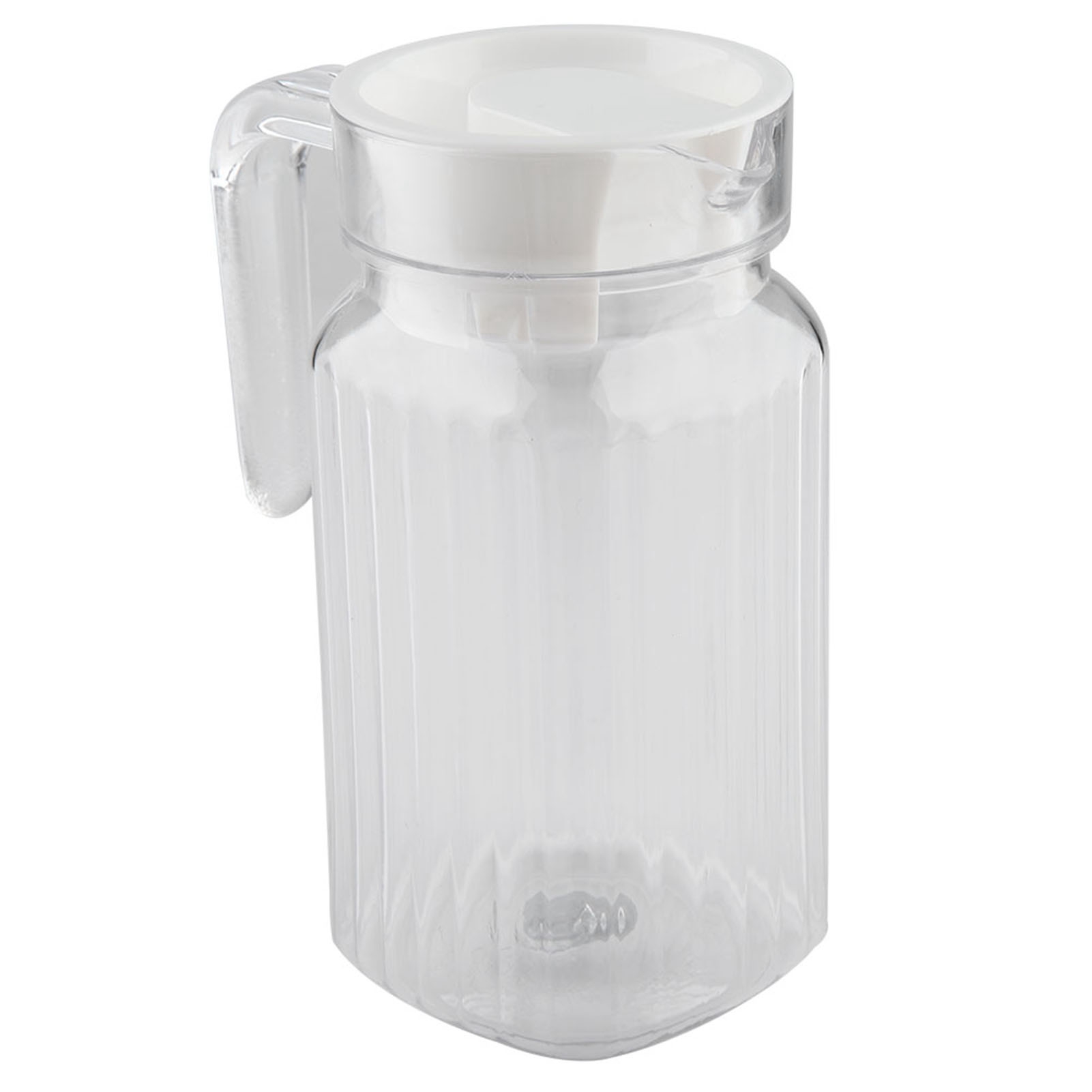 500 Ml Acryl-saftflasche, Transparent, Gestreift, Mit Deckel, Für Eiskaltes Wasser Und Säfte, Ideal Für Bars Und Den Gebrauch Zu Hause.