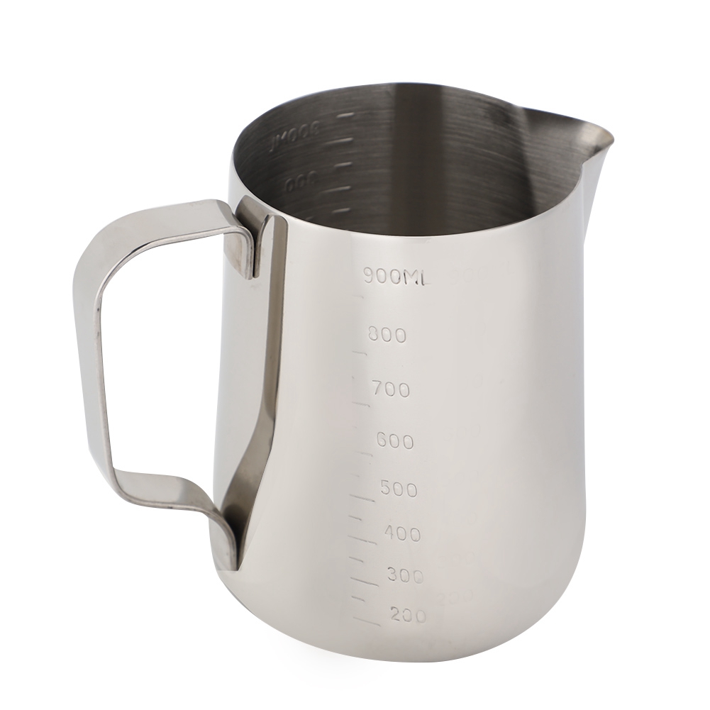 Messbecher Aus Edelstahl, Kaffeekanne, Milchaufschäumer, Espressokännchen (1000 Ml)