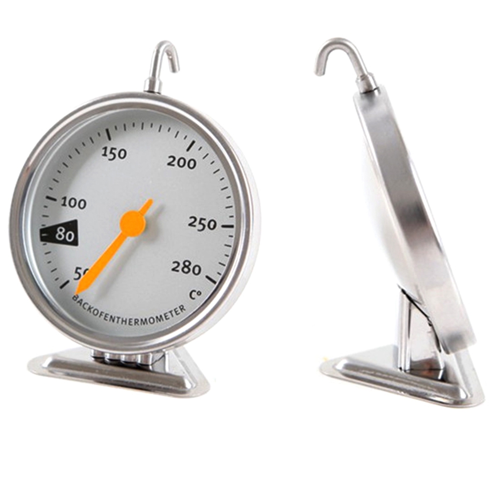 Ofenthermometer Aus Edelstahl Mit Ständer, Drehknopf, Küchenbackwerkzeug, 50-280 Grad Celsius