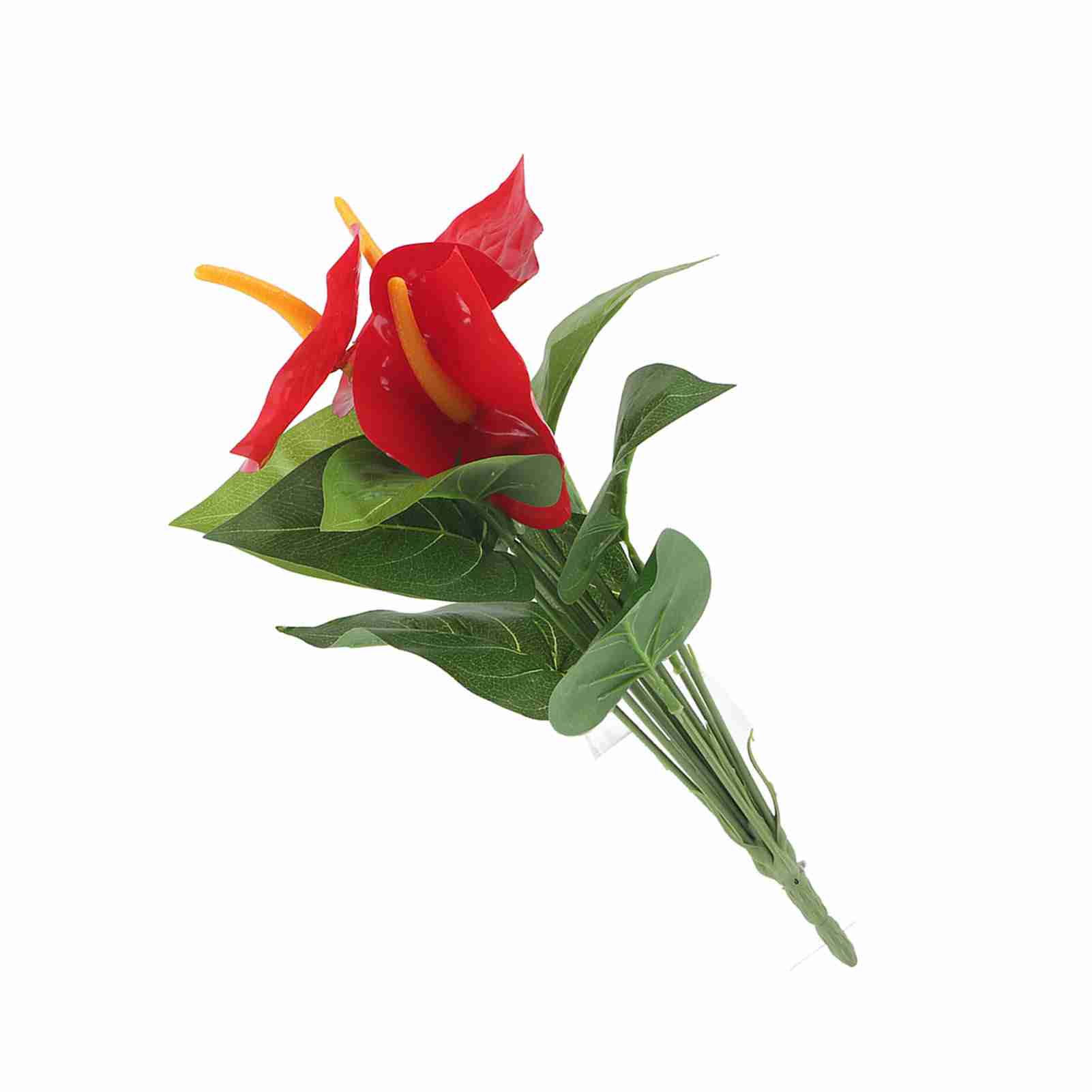 Künstlicher Strauß Roter Anthurien Aus Kunststoff – Dekoration Für Hochzeiten, Haus Und Garten