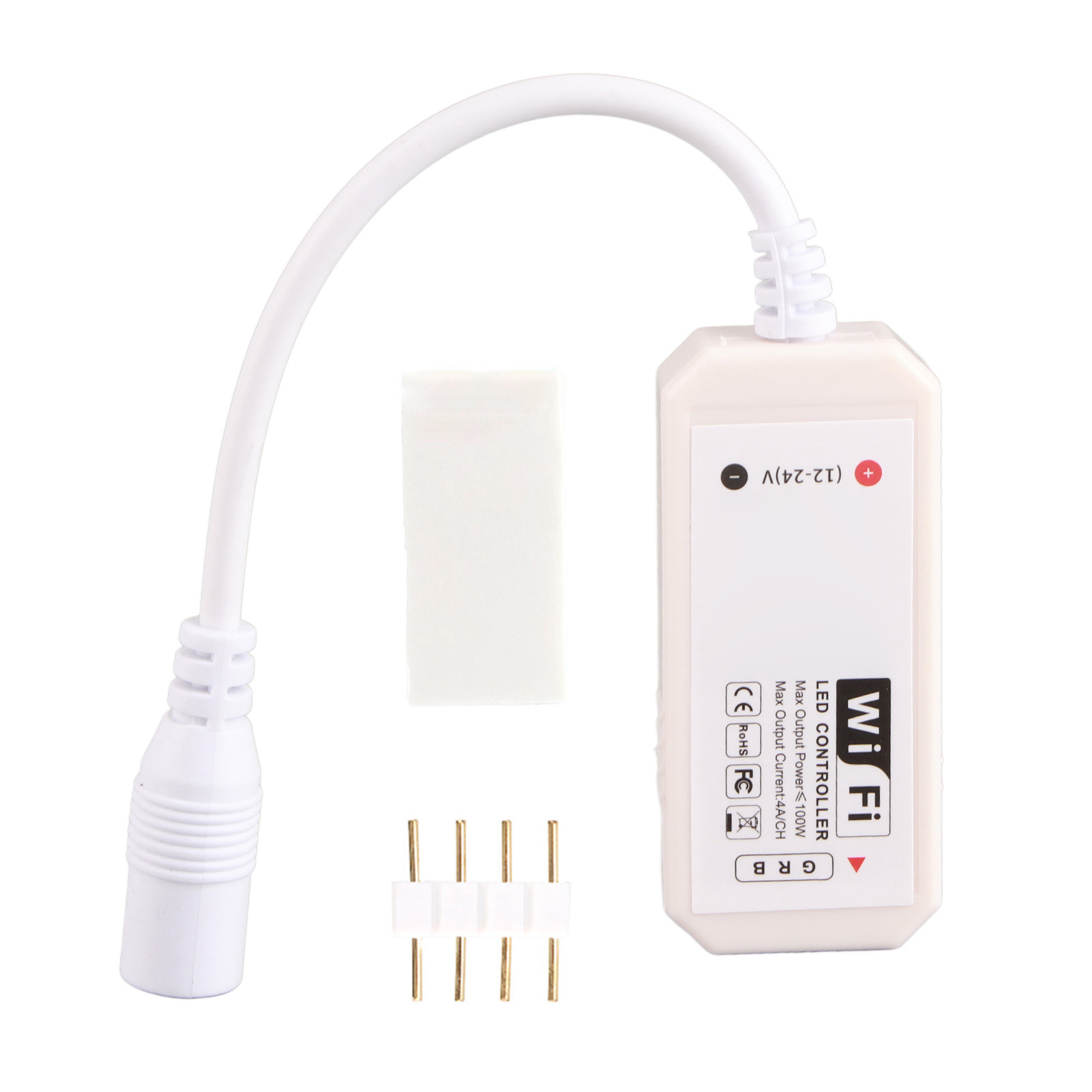 Wifi Rgb-controller Für Farbige Led-streifen (dc12-24v), Steuerbar Über Smartphone-app
