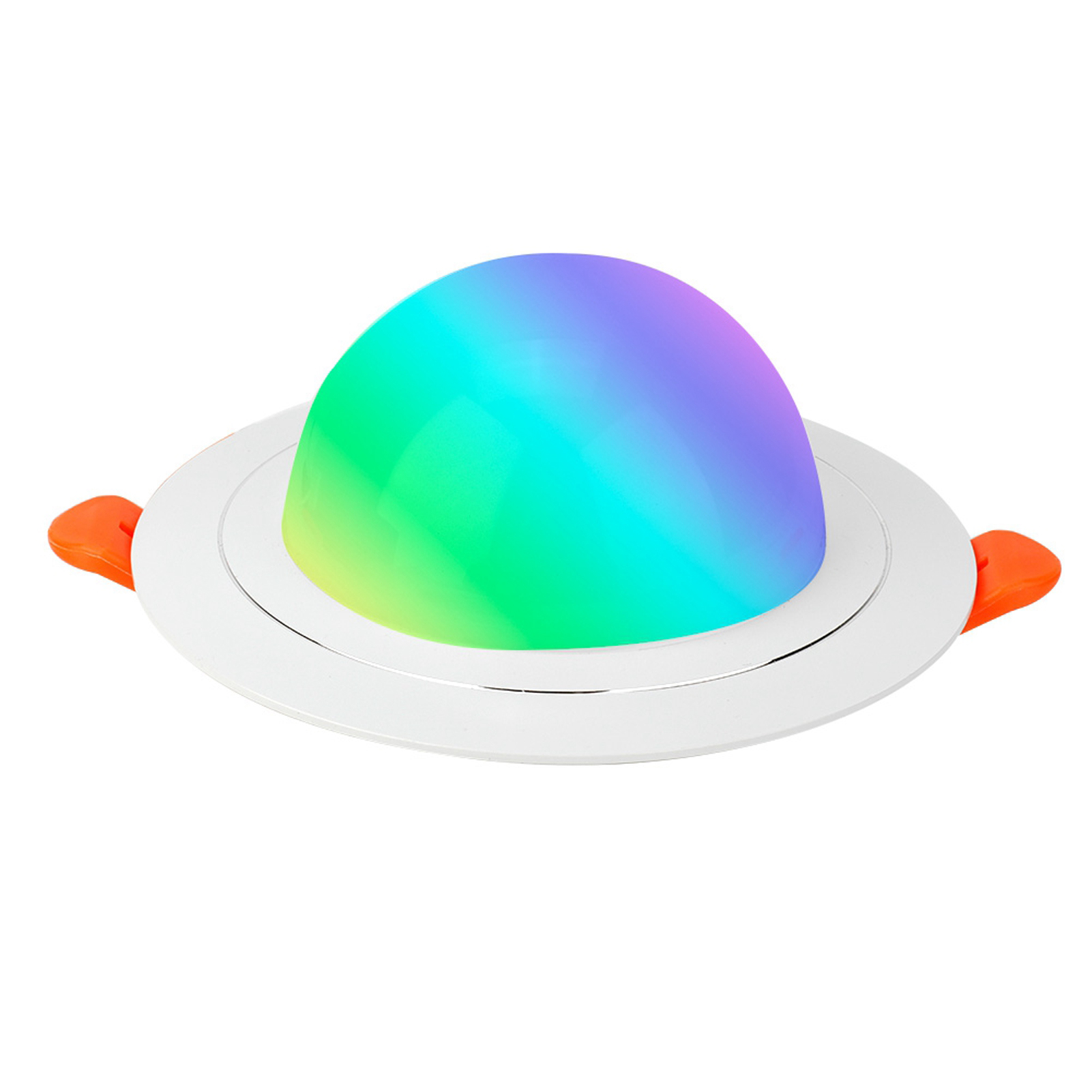 Weiße 7w Rgb+w Smart Wifi Led-einbauleuchte Mit Sprachsteuerung Per App, Ac85-265v