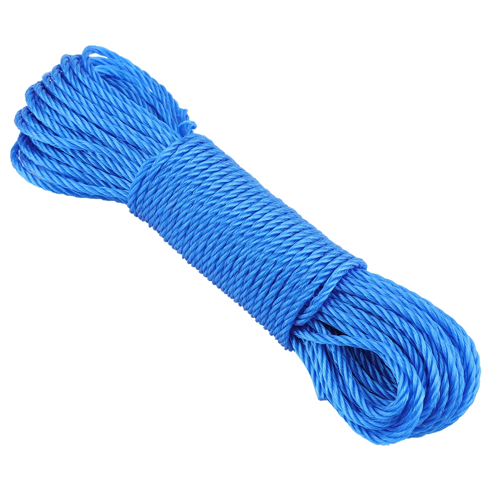 20 M Lange Nylon-wäscheleine, Gartenleine, Campingleine, Für Den Außenbereich (blau)