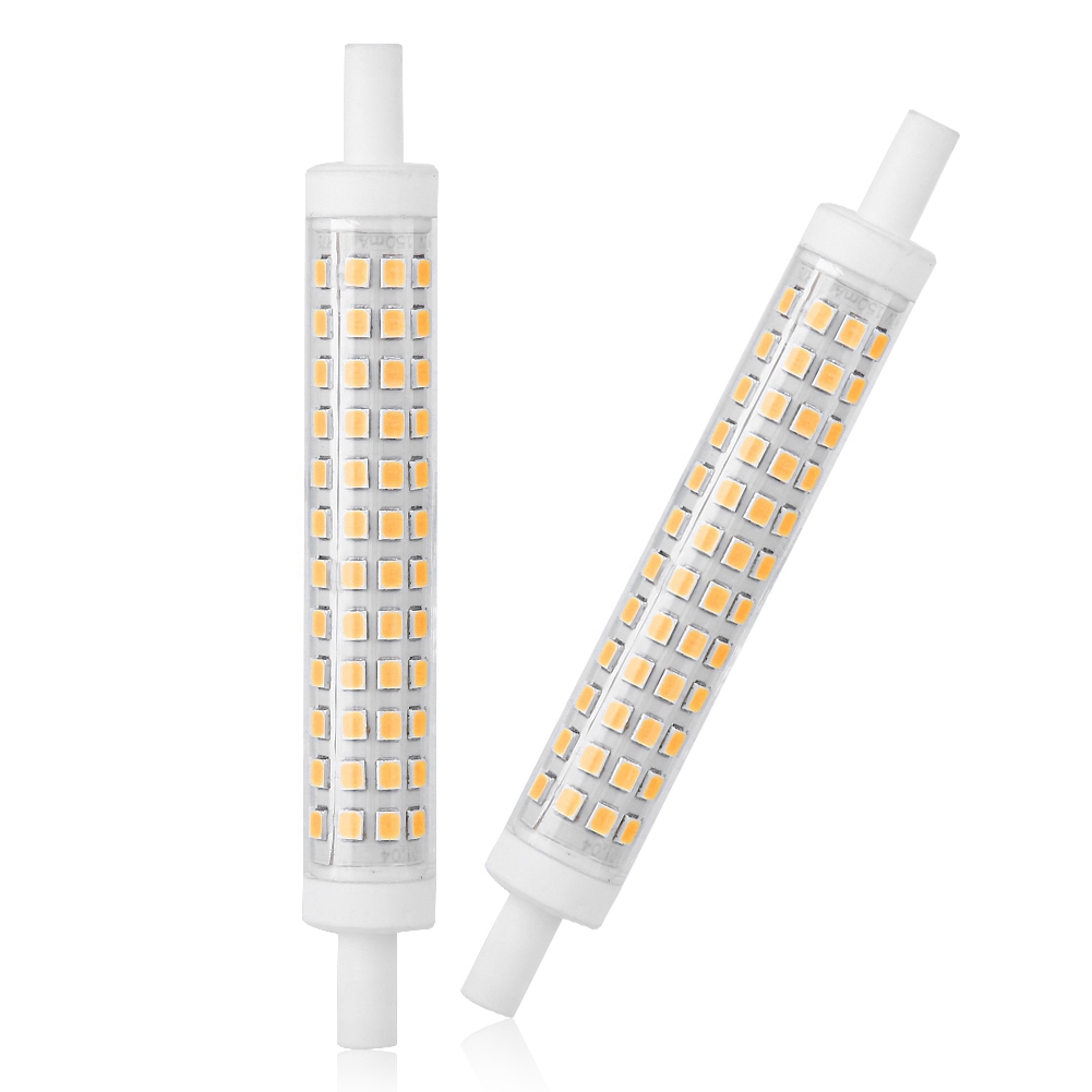 R7s 10w 120 Led-lampe, Doppelseitiger Halogenlampenersatz, Ac85-265v (warmweiß)