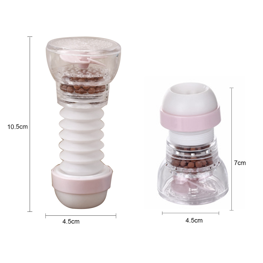 360° Drehbare, Spritzwassergeschützte Armatur Mit Duschanschluss, Duschkopf Und Filterdüse (rosa)