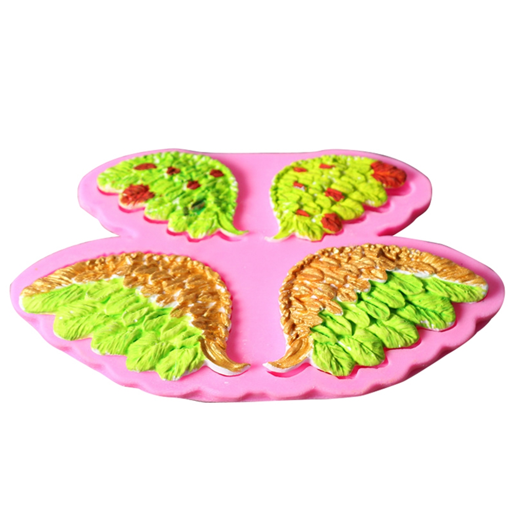 Silikon-kuchenform Mit Engelsflügelmuster, Dessert- Und Puddingform, Diy-form, Seifenherstellungswerkzeug