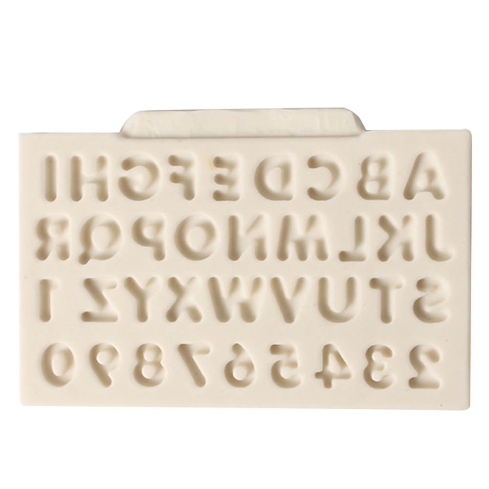 Silikon-kuchenform Mit Englischem Großbuchstaben- Und Zahlenmuster, Diy-backform
