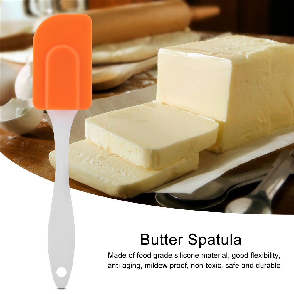 Silikonspatel, Buttercremeportionierer, Hitzebeständiges Küchen- Und Kuchenwerkzeug (orange)
