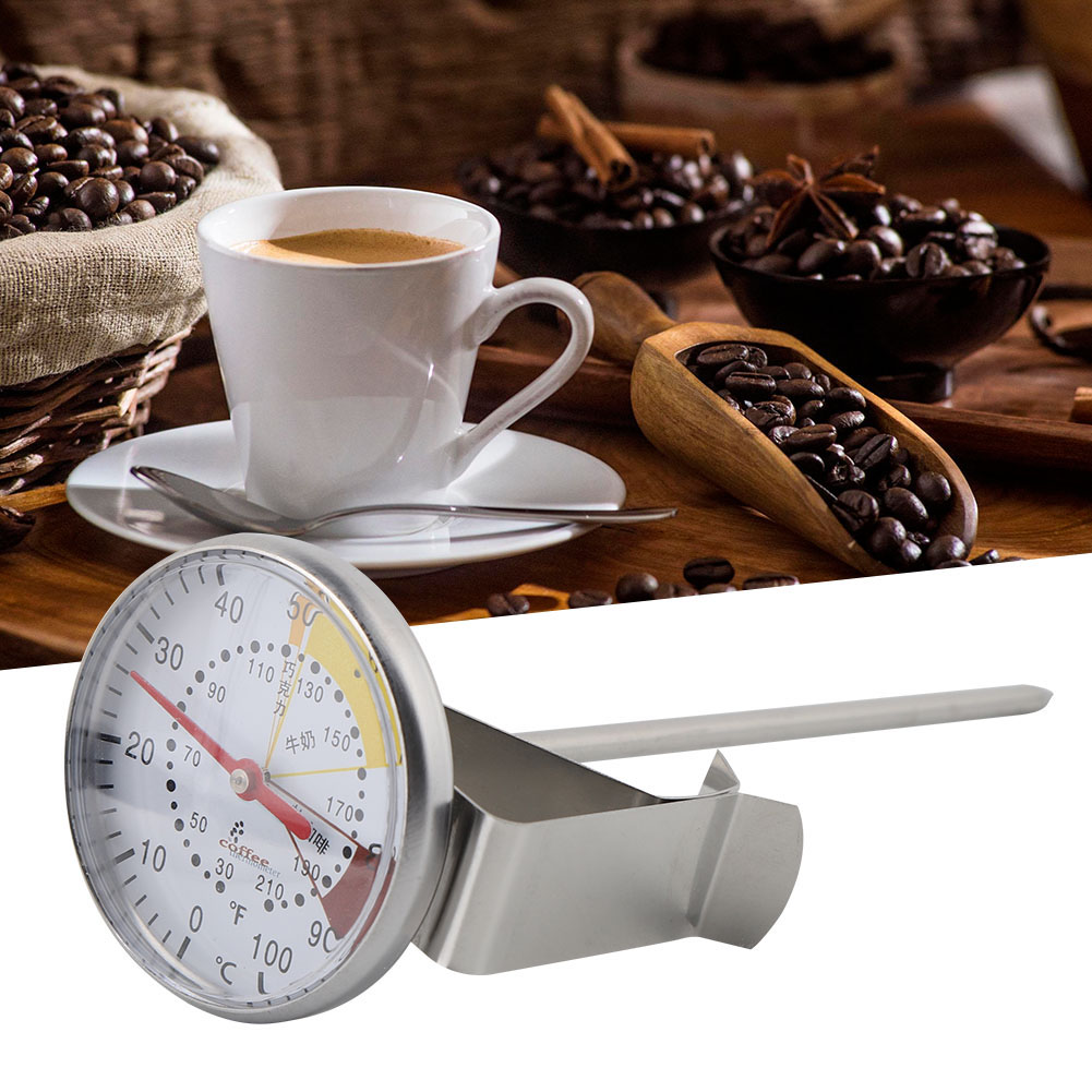 Sofortthermometer Aus Edelstahl Mit Sonde Für Küche, Lebensmittel, Fleisch, Milch Und Kaffee – Flachthermometer