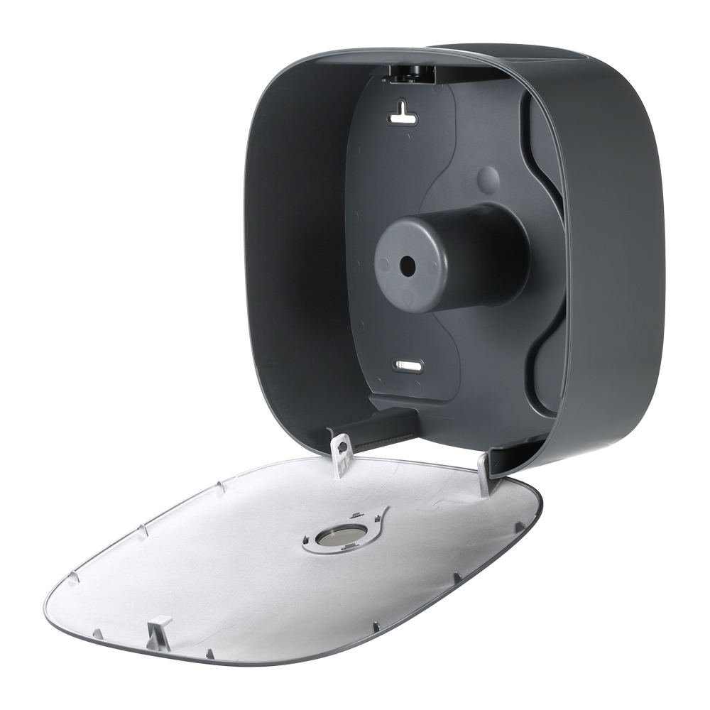 Cdwk Wandmontierter Toilettenpapierspender Für Eine Rolle (jumbo) – Wasserdicht – Für Hotel, Restaurant, Zuhause, Park – Grau