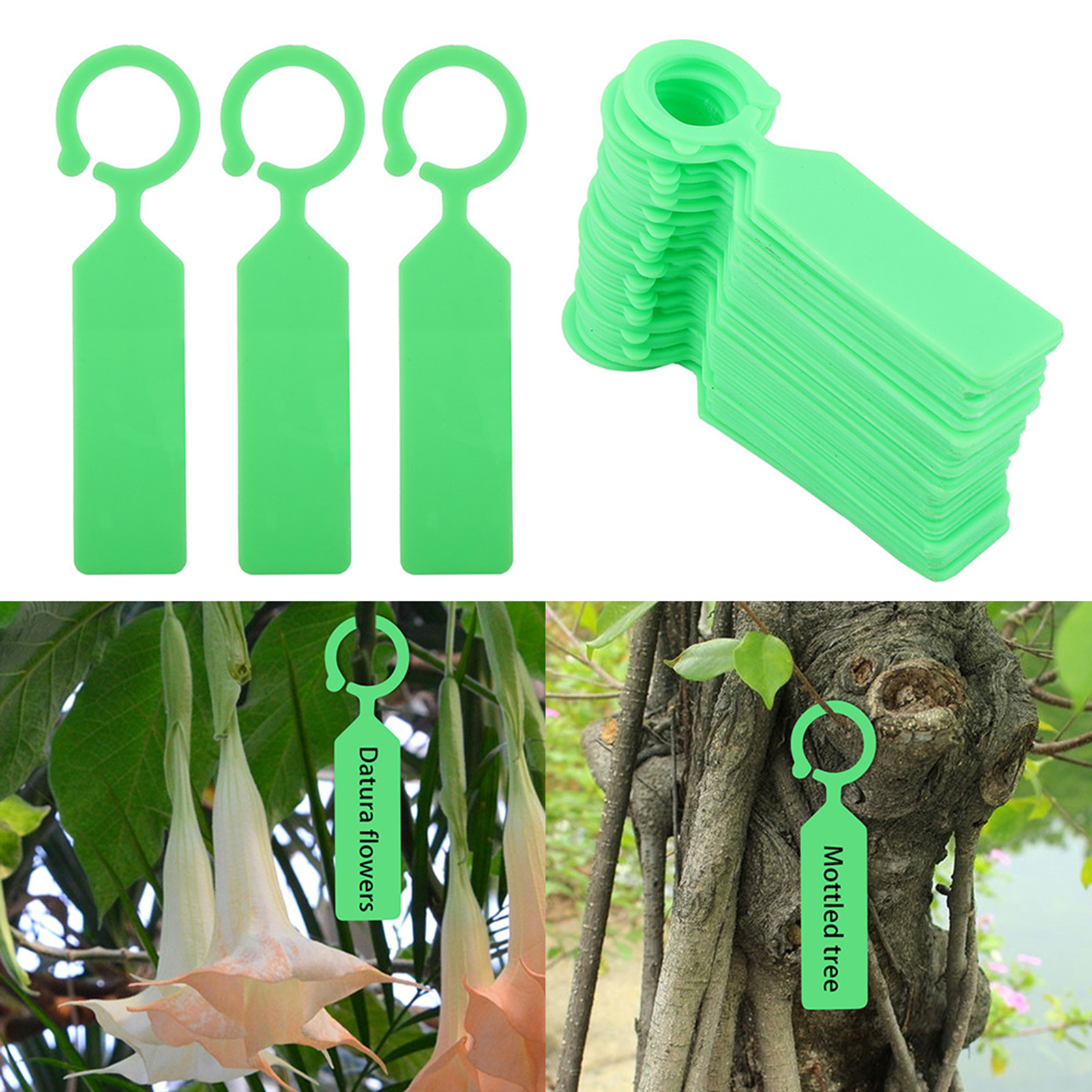 100 Kunststoff-hängeetiketten Für Pflanzen, Bäume, Baumschulen, Gartendekorationen Und Grünpflanzen