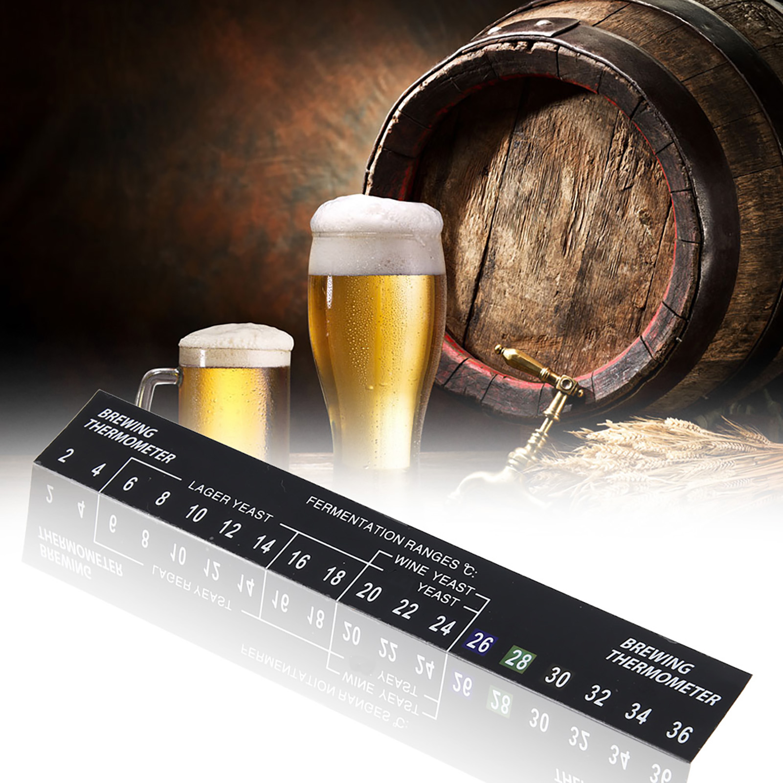 Selbstklebende Lcd-thermometer-aufkleber Für Heimbrauer