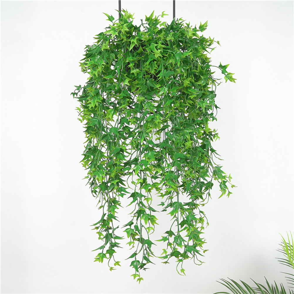 Set Mit 3 Künstlichen Hängepflanzen, 78 Cm (30,7 Zoll) Wandbehang, Künstliche Blätterranken Für Drinnen Und Draußen, Zuhause, Garten, Hochzeitsdekoration, Rot