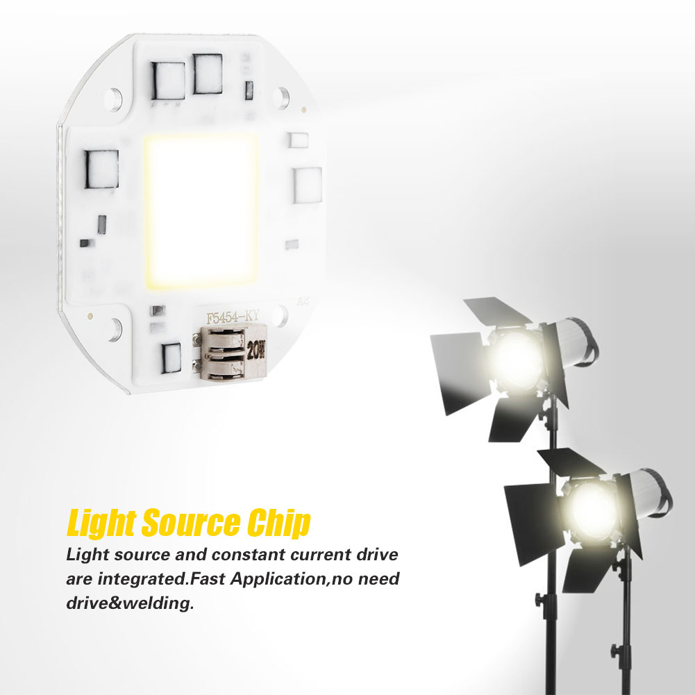 6000k 20/30/50w Ac 100-260v Cob-lichtquelle Für Straßenbeleuchtungs-projektionsleuchten (20w 6000k)