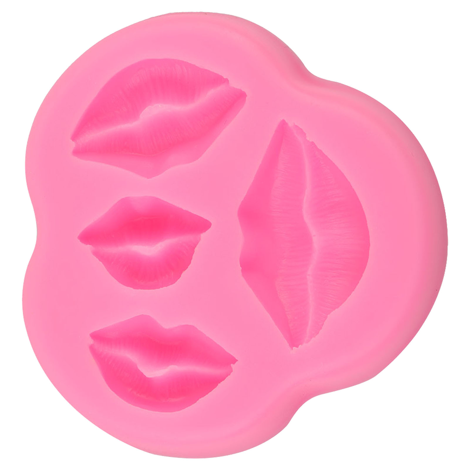 Silikon-kuchenform Zum Selbermachen In Lippenform Mit Cartoon-motiv, Backzubehör Für Partys (pink)