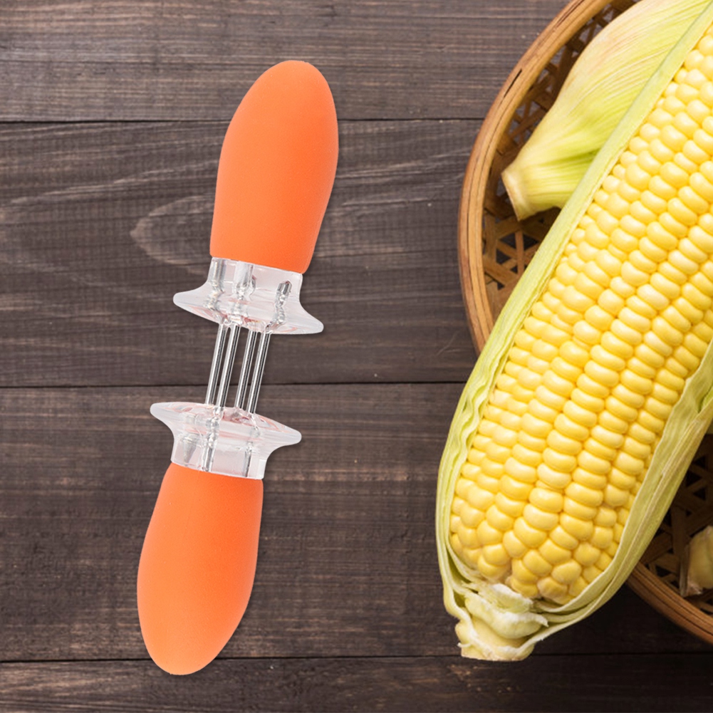 Maisgabeln Aus Edelstahl (8 Stück) Bbq-maisgabeln (orange)