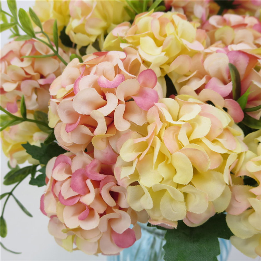 Künstliche Hortensien (10 Stück), Blau, Realistisch, Pflegeleichtes Material, Künstliche Blumendekoration Für Hochzeiten, Zuhause, Partys, Drinnen Und Draußen