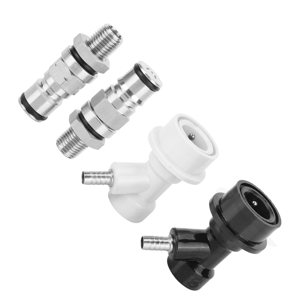 Set Bestehend Aus 2 Kugelkupplungen Und 2 1/4"-bspp-edelstahl-braufassanschlüssen, Zubehör Für Hobbybrauer