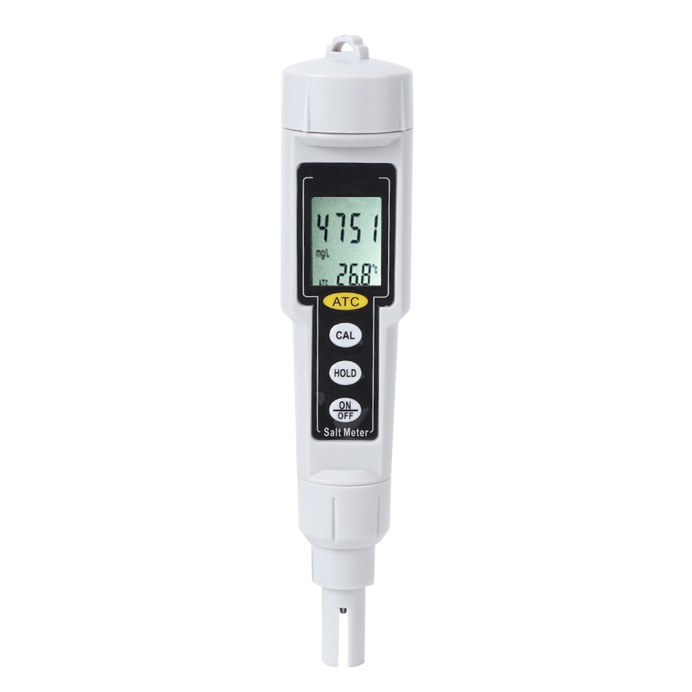 Ct3081 Tragbares Digitales Salinometer, Salzgehalts- Und Temperaturmessgerät Für Salzwasser, Schwimmbad, Aquarium, 18,5 Cm