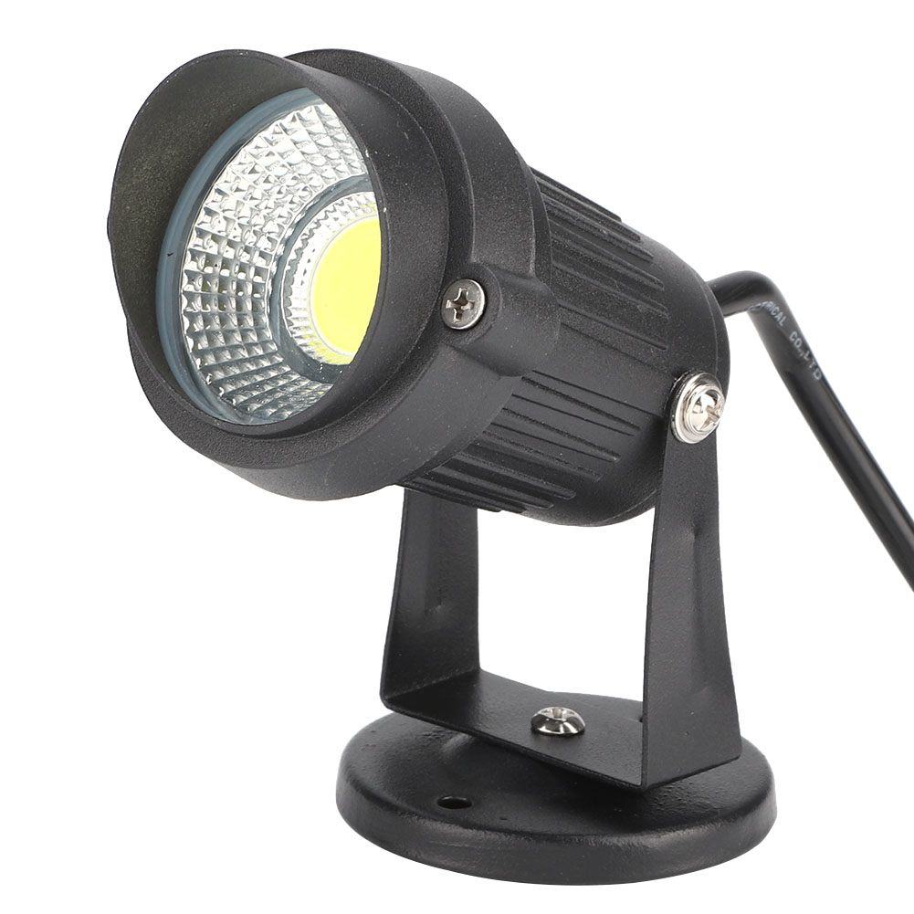 5-w-cob-led-außenstrahler Aus Aluminium, Gartenbeleuchtung Mit 1 M Kabel, Schutzart Ip65 (wasserdicht) Für Hof, Rasen Und Terrasse