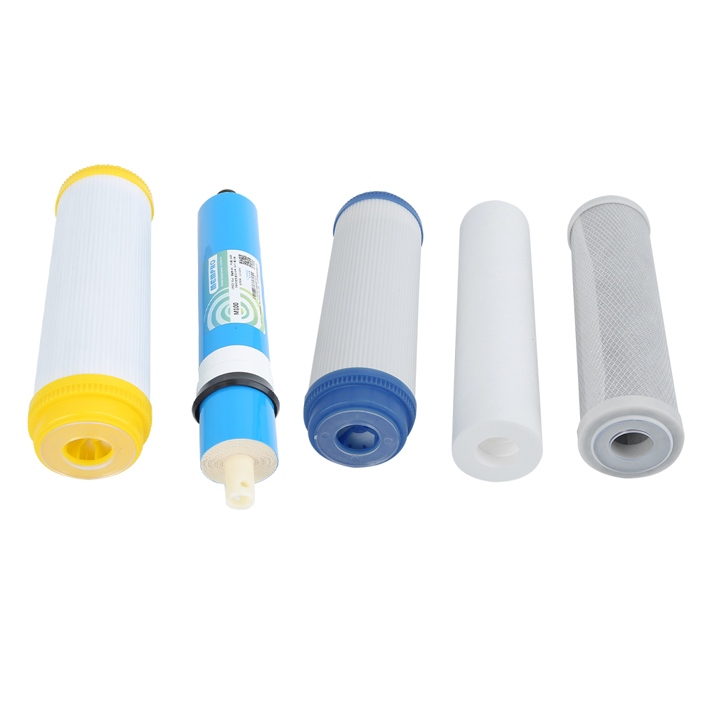 Packung Mit 5 Universellen 5-stufigen Polypropylen-filterkartuschen, 25 Cm, Weiß, Für Wasserreiniger Und -maschinen