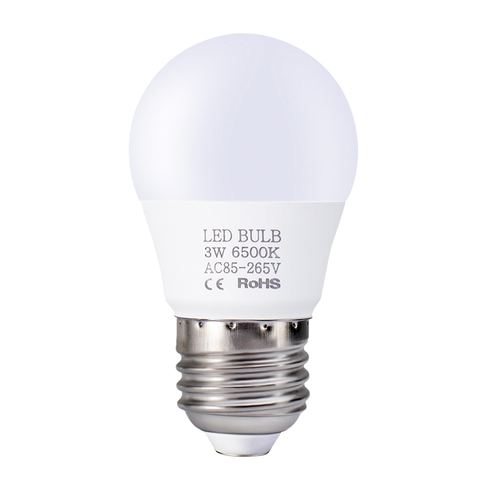 3-w-e27-energiespar-led-lampe, 6000–6500 K Weißlicht, Hohe Helligkeit, Für Schlaf-/wohnzimmer, 85–265 V
