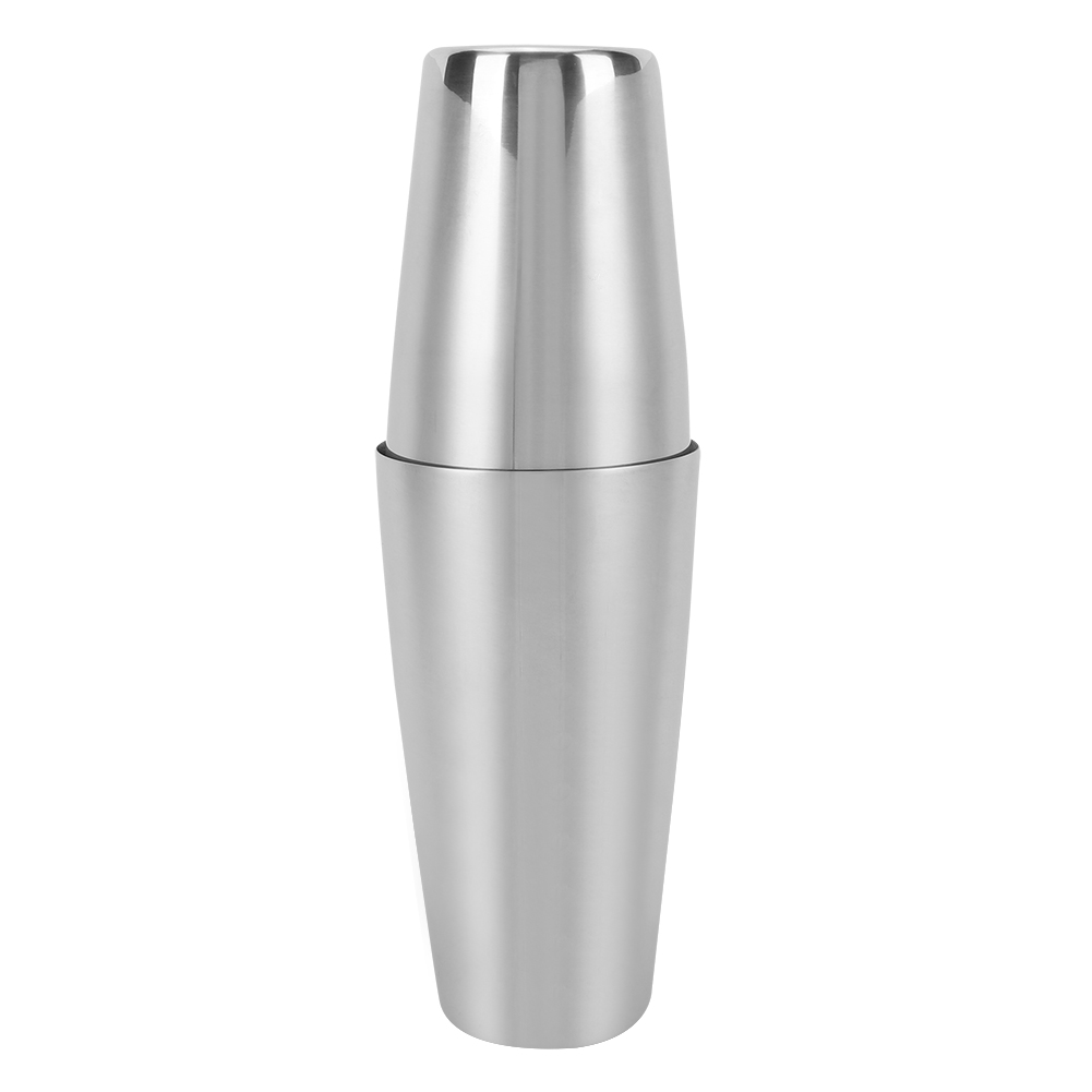 Barset Mit 2 Cocktailshaker-gläsern Aus Edelstahl (750 Ml + 550 Ml) Zum Mixen Von Getränken, Eiskaffee Und Tee.