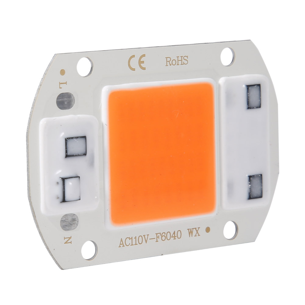 2er-pack 30-w-110-v-cob-led-chips Für Pflanzenbeleuchtung, Vollspektrum-lichtquelle, Aluminium, 6 X 4 Cm