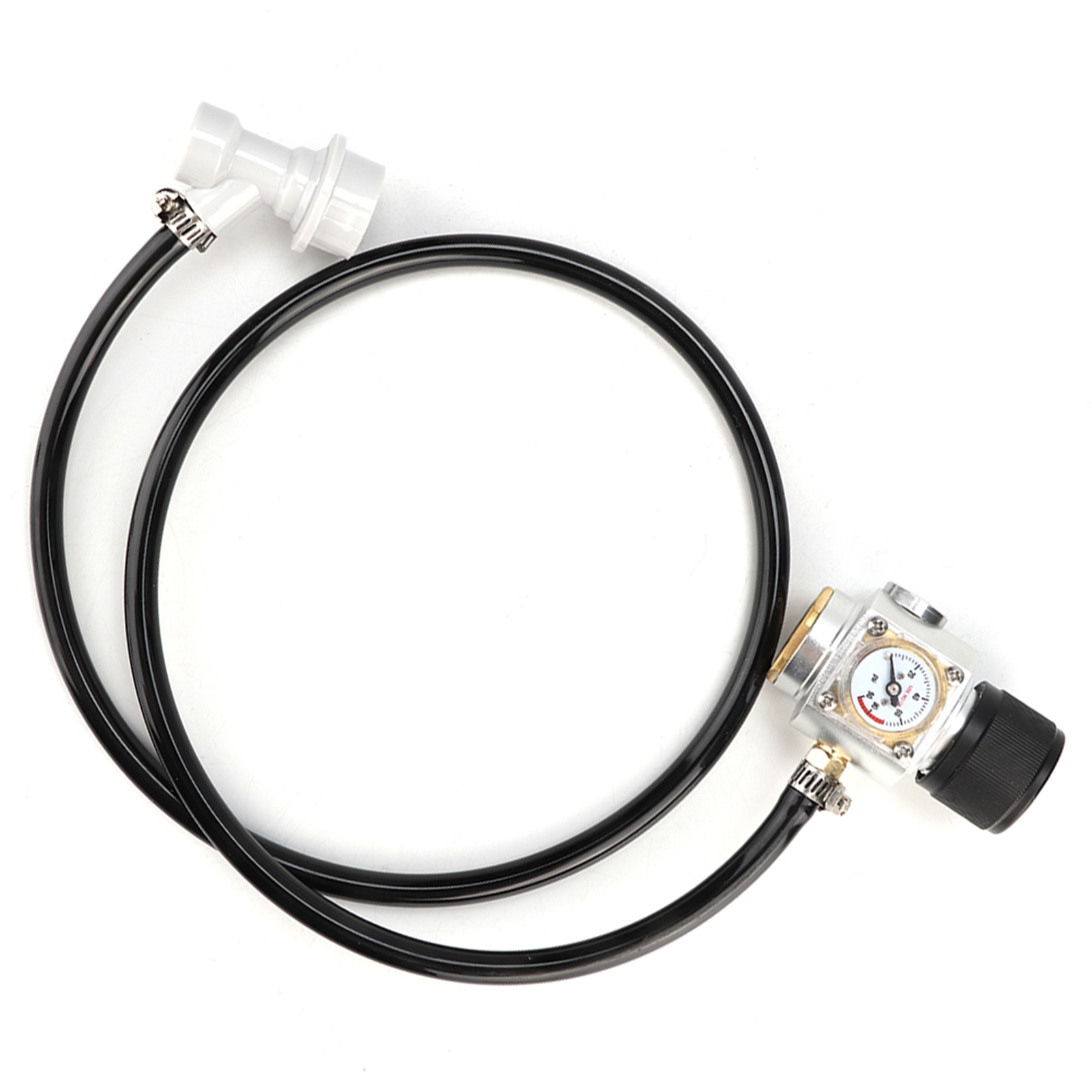 Kompaktes Co2-regler-zubehörset (0–90 Psi) Mit Manometer Und 1 M Langem 5/16"-schlauch, Kugelkupplung, Für Sodastream T21x4-gewindeflaschen