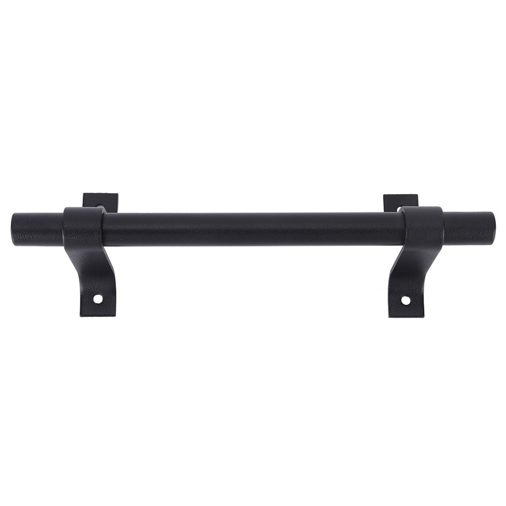 Schwarzer Schiebetürgriff Aus Kohlenstoffstahl, 20 Cm, Für Schrank, Schuppen, Keller, Möbel, 1 Griff, 4 Schrauben