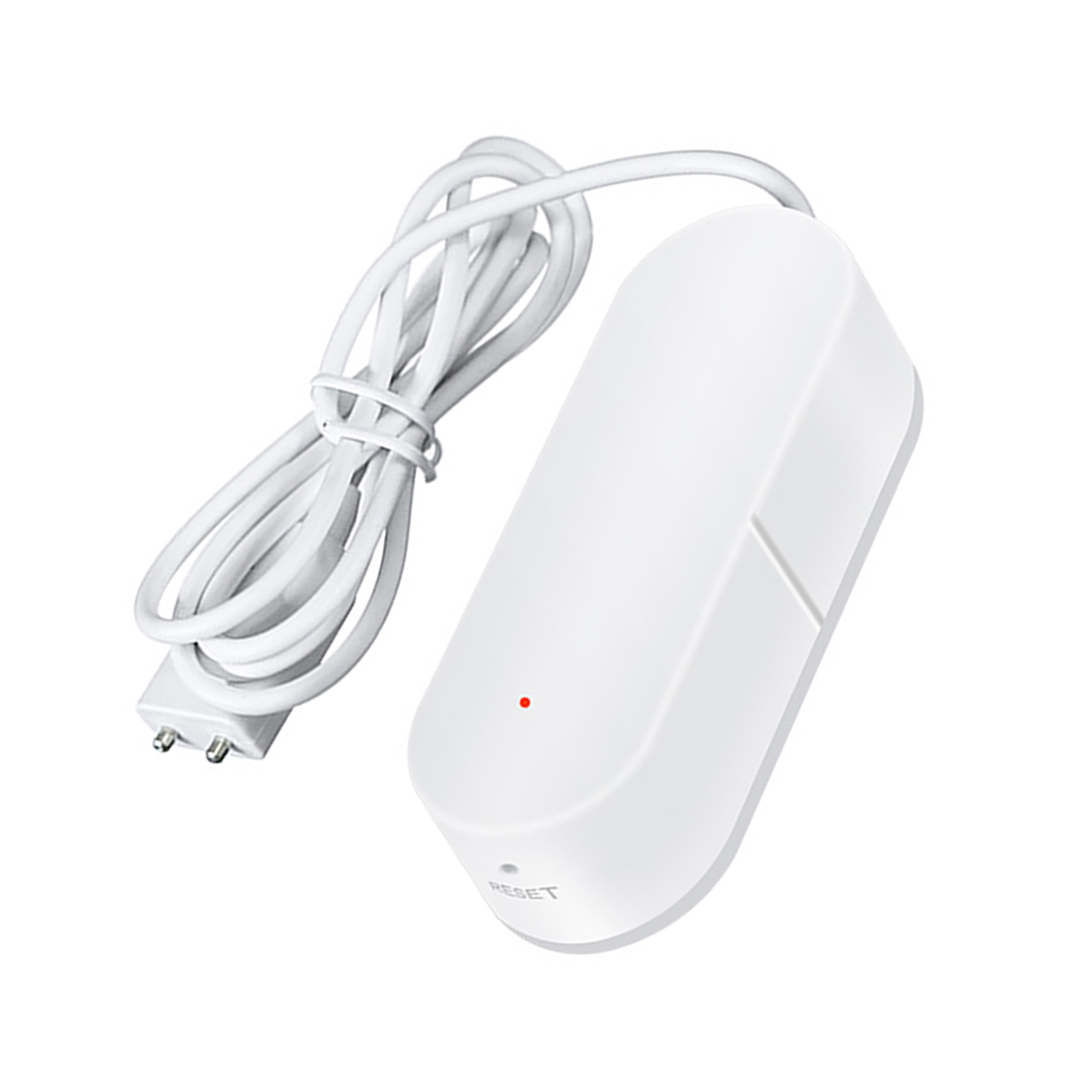 Wlan-wasserleckmelder Ip67, Kabelloser Wandsensor Mit App-benachrichtigung, Weißes Abs, 8,5 X 6,5 X 2,5 Cm, 1 Sensor + Montagesatz