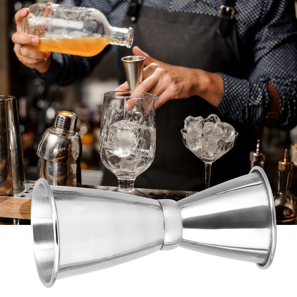 Cocktail-jigger Aus Edelstahl Mit Doppelauslauf, 25 Ml/10 Ml, Zum Abmessen Von Spirituosen In Der Bar, Barwerkzeug