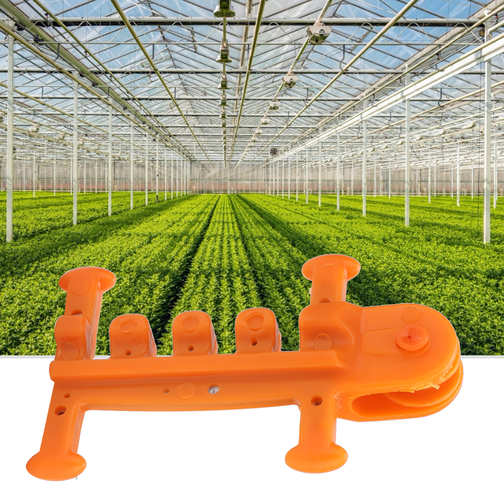 Packung Mit 10 Kippsicheren Kunststoff-stahl-klemmbefestigungen Für Lüftungsrollen, Orange, 13 X 8,2 X 3 Cm
