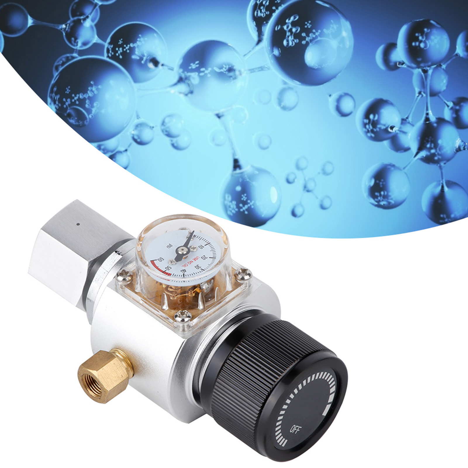 Kompakter Co₂-regler, Druckbegrenzungsventil, Soda-adapter Tr21-4, Flasche Für Kohlensäurehaltige Getränke, Zubehör Für Heimbrauer, Aluminium, 0–90 Psi, 421 G