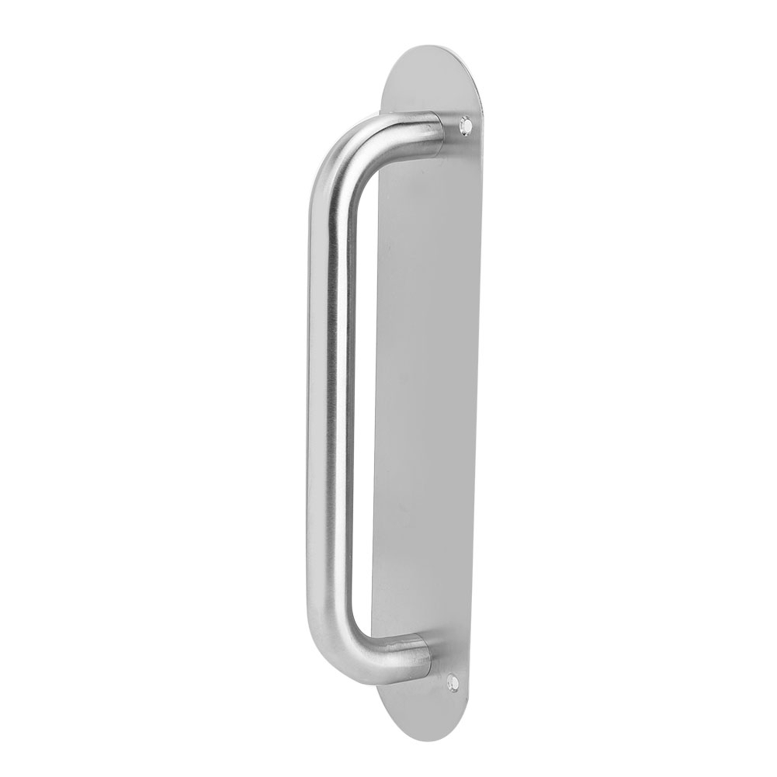 Türgriff Mit Drück- Und Zugmechanismus, Edelstahlplatte Mit Ovaler Schraube, 28 X 6,5 Cm, Für Büro, Hotel, Restaurant, Neu