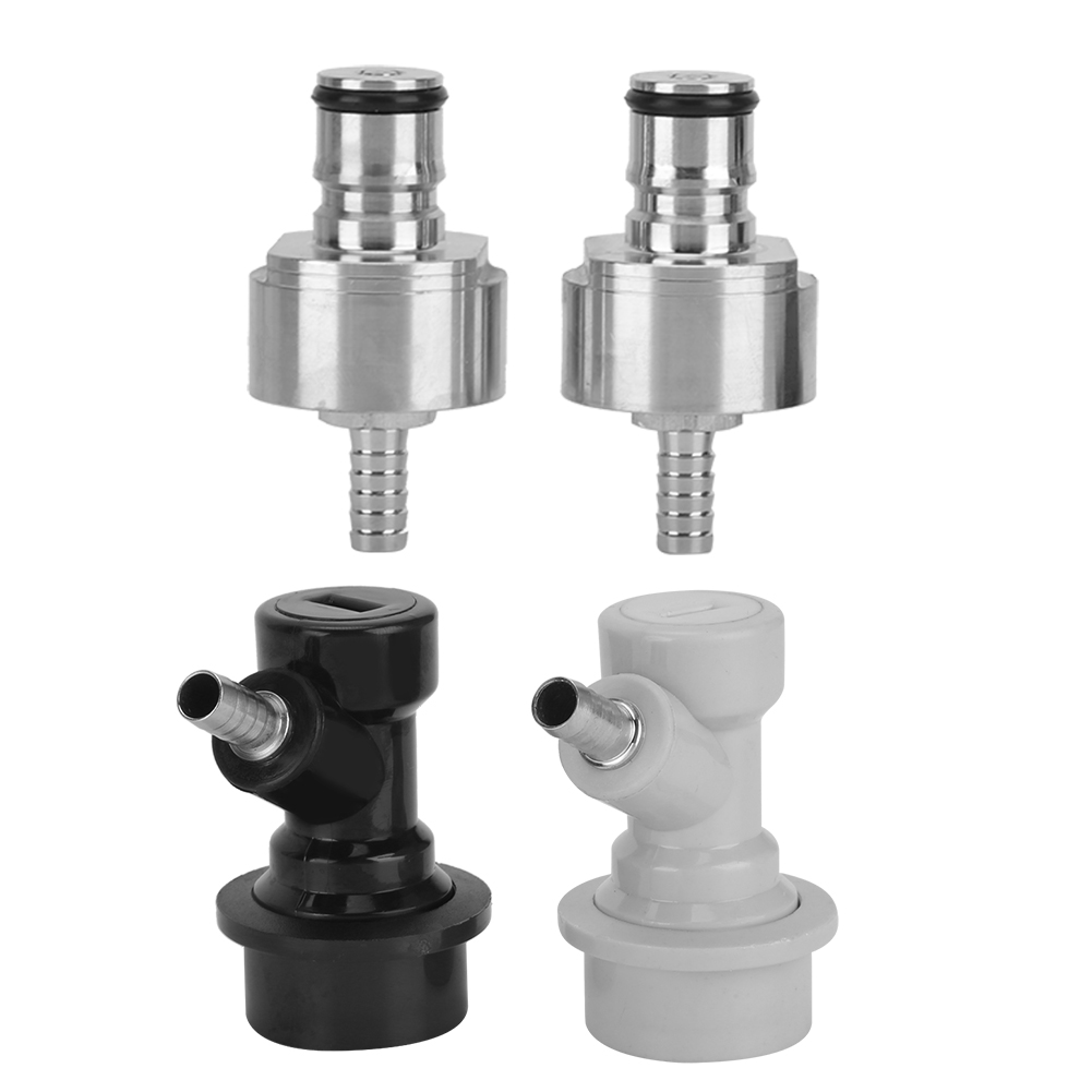 Set Aus 2 Edelstahl-karbonisierungskappen Mit 2 Kugel-druckentlastungsventilen Für Die Bierbrauerei